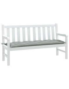 Възглавница за градинска пейка меланж светлосива 150x50x7 см