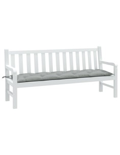 Възглавница за градинска пейка меланж светлосиви 180x50x7 см