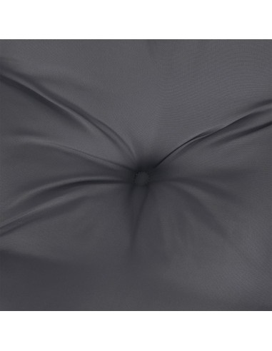 Палетна възглавница, антрацит, 50x50x12 см, текстил