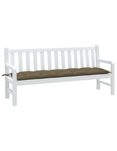 Възглавница за градинска пейка меланж таупе 180x50x7 см плат