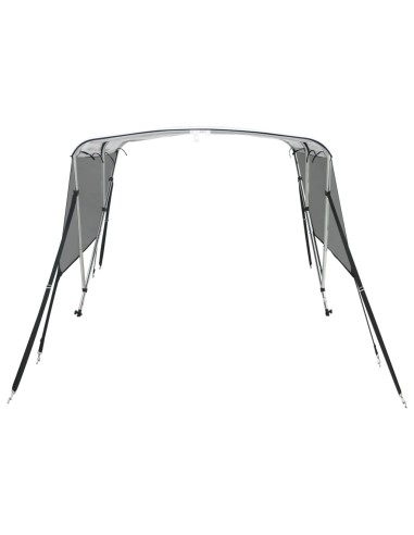 Тента за лодка с 3 дъги мрежести страници 183x(137-152)x137 см