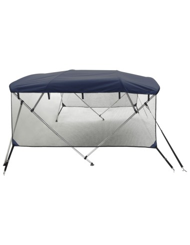 Тента за лодка с 4 дъги мрежести страници 243x(230-244)x137 см