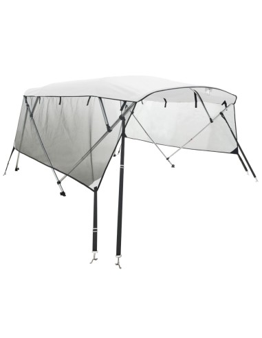 Тента за лодка с 4 дъги мрежести страници 243x(230-244)x137 см