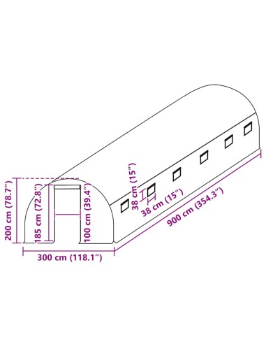 Резервно покривало за парник (27 м²), 3x9x2 м, прозрачно
