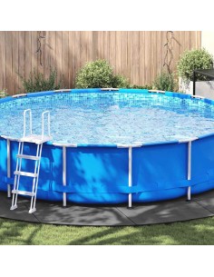 Покривало за дъното на басейна Светлосиво Ø 610 см