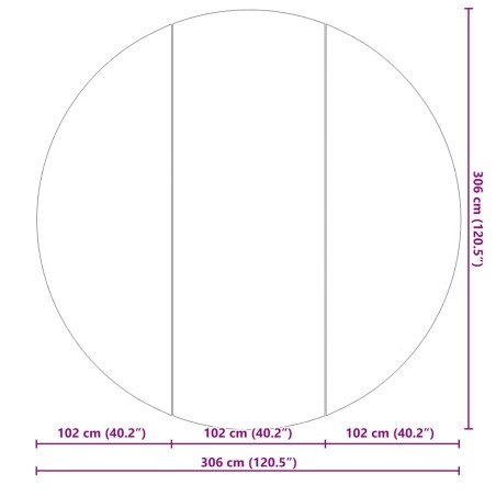 Покривало за дъното на басейна Черно Ø 306 см