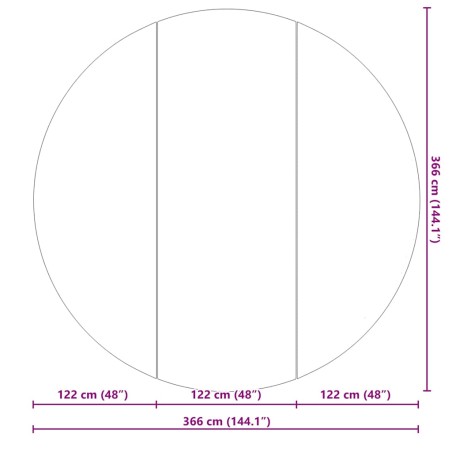 Покривало за дъното на басейна Черно Ø 366 см