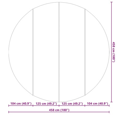 Покривало за дъното на басейна Черно Ø 458 см