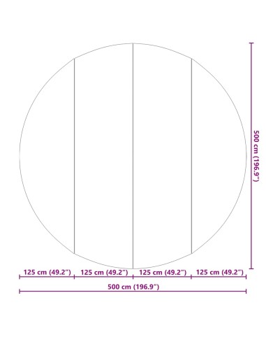 Покривало за дъното на басейна Черно Ø 500 см