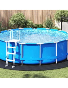 Покривало за дъното на басейна Черно Ø 396 см