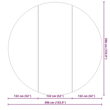 Покривало за дъното на басейна Черно Ø 396 см