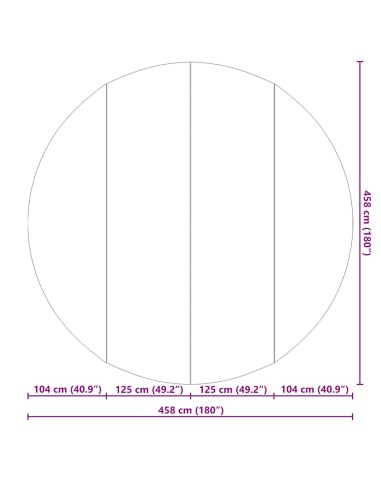 Покривало за дъното на басейна Черно Ø 458 см