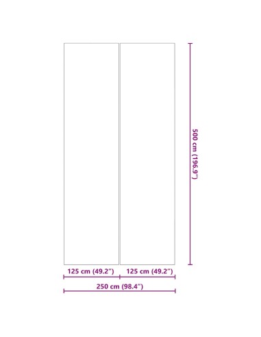 Покривало за дъното на басейна Черно 500 x 250 cm