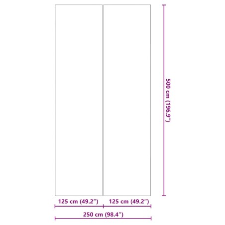 Покривало за дъното на басейна Черно 500 x 250 cm