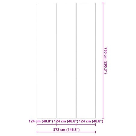 Покривало за дъното на басейна Черно 750 x 372 см