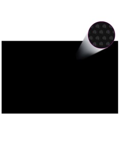 Покривало за басейн, полиетиленово, черно, правоъгълно, 8 х 5 м.