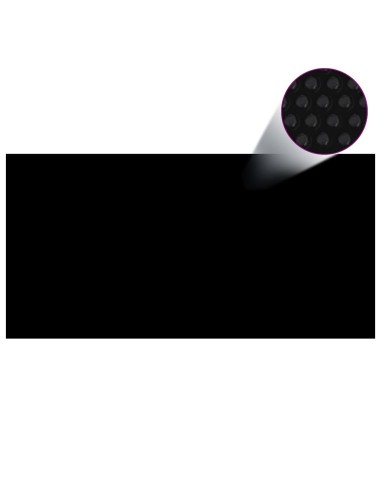 Покривало за басейн 10 x 5 м, черен полиетилен