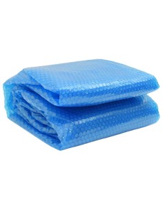 Плаващо соларно кръгло покривало за басейн, PE, 250 см, синьо