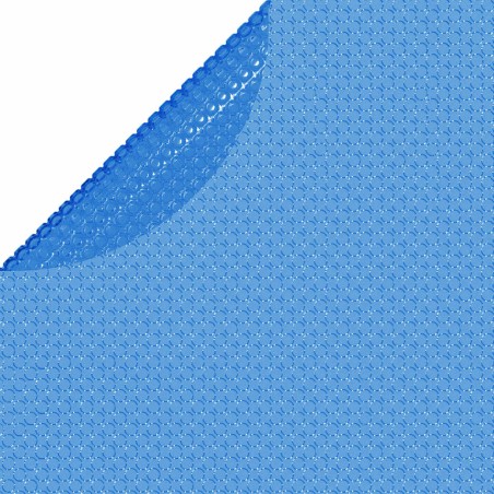 Плаващо соларно кръгло покривало за басейн, PE, 250 см, синьо