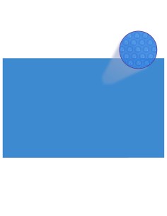 Правоъгълно покривало за басейн, 260 x 160 см, PE, синьо