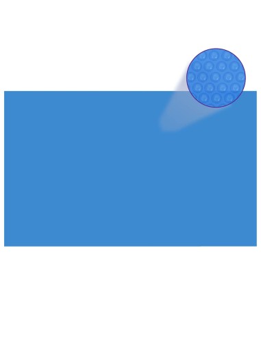 Правоъгълно покривало за басейн, 260 x 160 см, PE, синьо