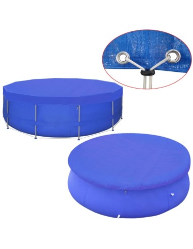 Покривало за басейн от PE, кръгла форма, 460 см, 90 г/м2