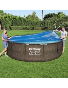 Bestway Соларно покривало за басейн Flowclear, 356 см