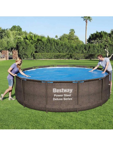 Bestway Соларно покривало за басейн Flowclear, 356 см