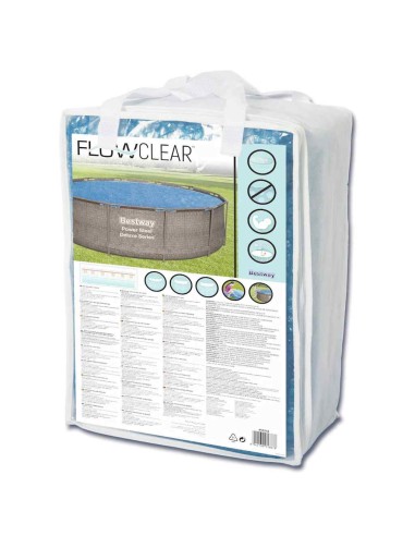 Bestway Соларно покривало за басейн Flowclear, 356 см