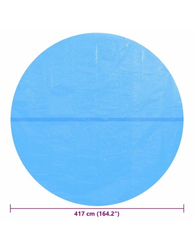 Покривало за басейн, синьо, 417 см, PE