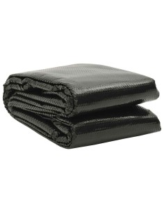 Покривало за басейн, черно, 549x274 см, PE