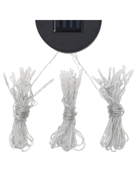 Шатра със завеси и LED стрингове, 3x3 м, антрацит, алуминий