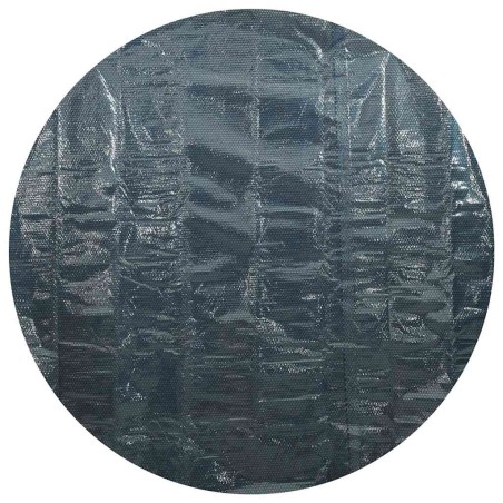 Плаващо соларно покривало за басейн, PE, 381 см, черно и синьо