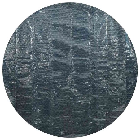 Плаващо соларно покривало за басейн, PE, 527 см, черно и синьо