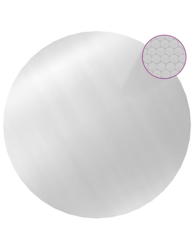 Покривало за басейн, сребристо, 417 см, PE