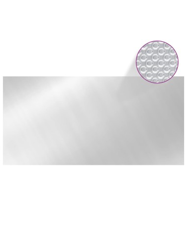 Покривало за басейн, сребристо, 450x220 см, PE