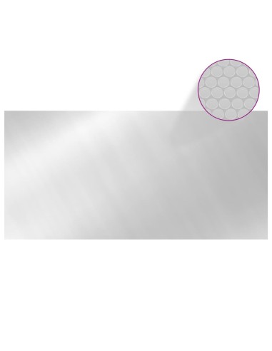 Покривало за басейн, сребристо, 450x220 см, PE