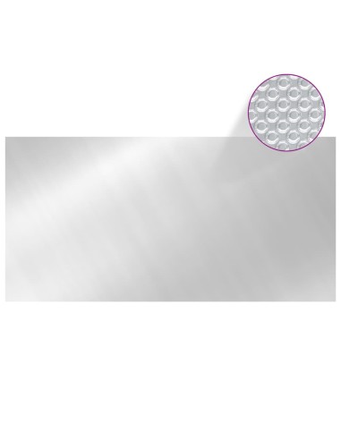 Покривало за басейн, сребристо, 549x274 см, PE