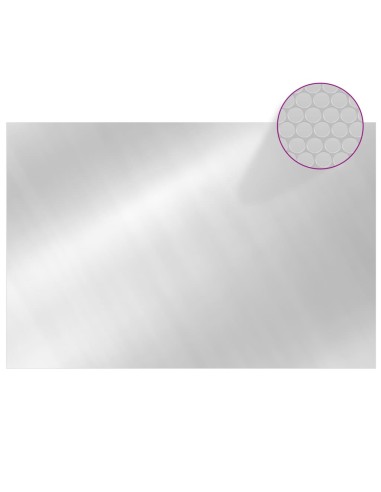 Правоъгълно покривало за басейн 600x400 см PE сребристо