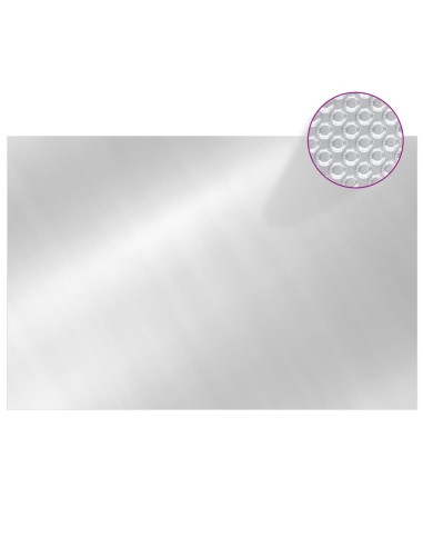 Правоъгълно покривало за басейн 600x400 см PE сребристо