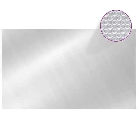 Правоъгълно покривало за басейн 1000x600 см PE сребристо