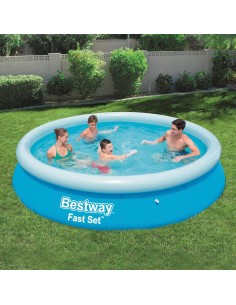 Bestway Fast Set Надуваем басейн, кръгъл, 366x76 см, 57273