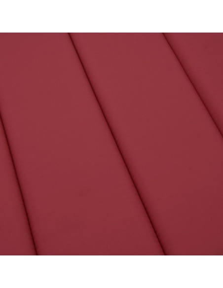 Шалте за шезлонг, виненочервено, 186x58x4 см, Оксфорд плат