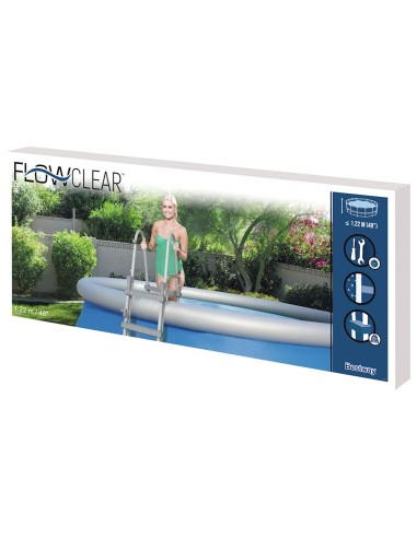 Bestway Flowclear Стълба за басейн, 4 стъпала, 122 см