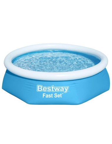 Bestway Fast Set Кръгъл надуваем басейн, 244x61 см, 57265
