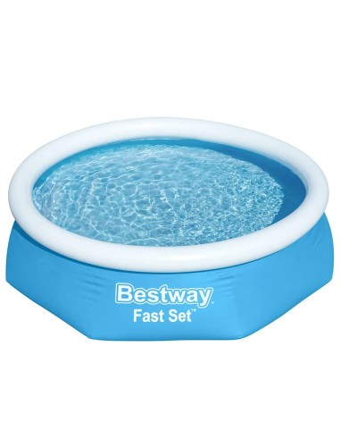 Bestway Fast Set Кръгъл надуваем басейн, 244x61 см, 57265