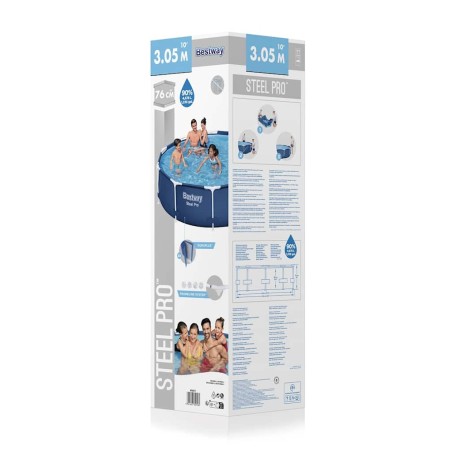 Bestway Steel Pro Плувен басейн 305x76 см