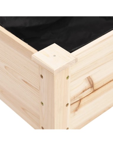 Саксия с вложка 71x37x76 см масивна ела
