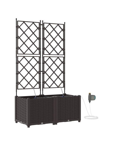 Градински саксии Кафяво 80 x 40 x 142 cm Стомана