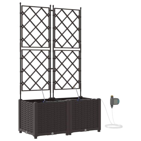 Градински саксии Кафяво 80 x 40 x 142 cm Стомана